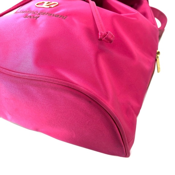 VALENTINO GARAVANI Nylon Backpack Pink Vintage - Picture 13 of 13